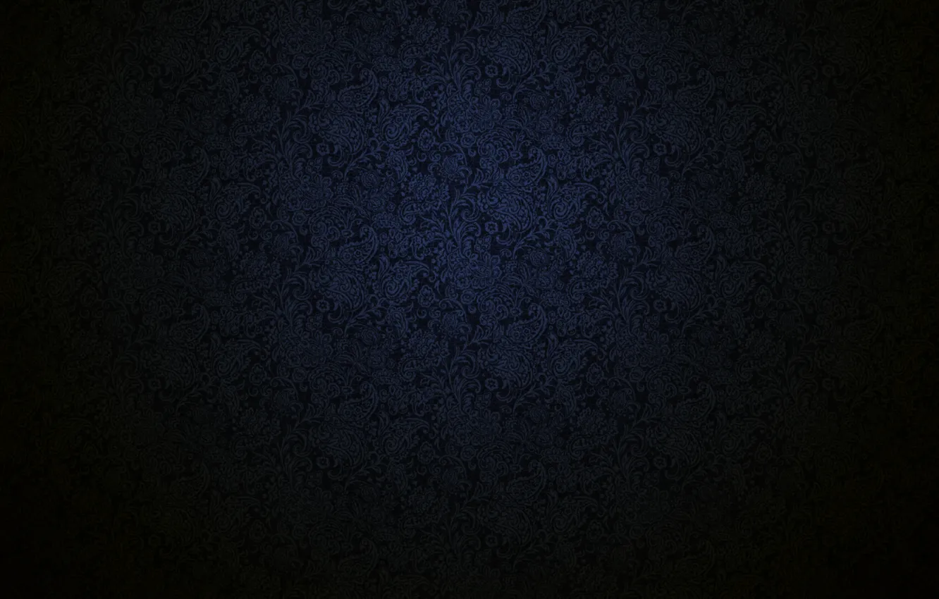 Фото обои текстура, синий узорчатый фон, темная кайма