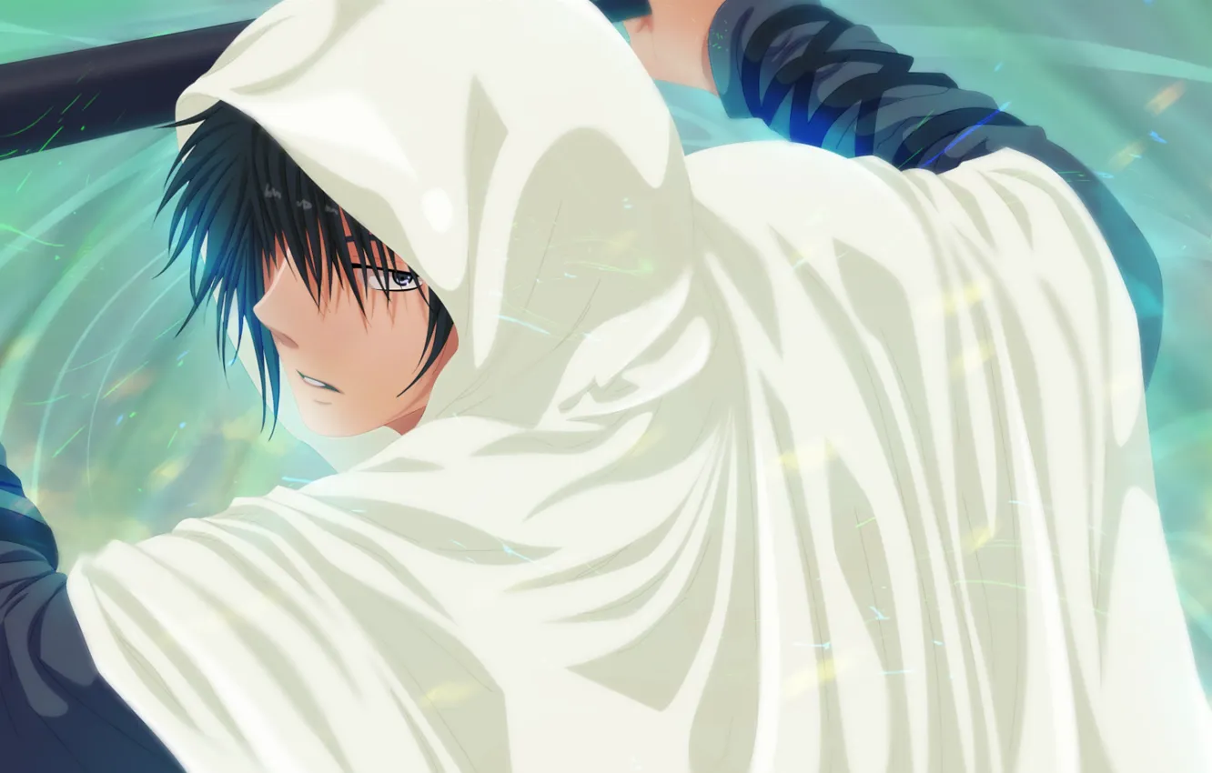 Фото обои взгляд, парень, плащ, Рассвет Йоны, Akatsuki no Yona, Хак, Yona of the Dawn