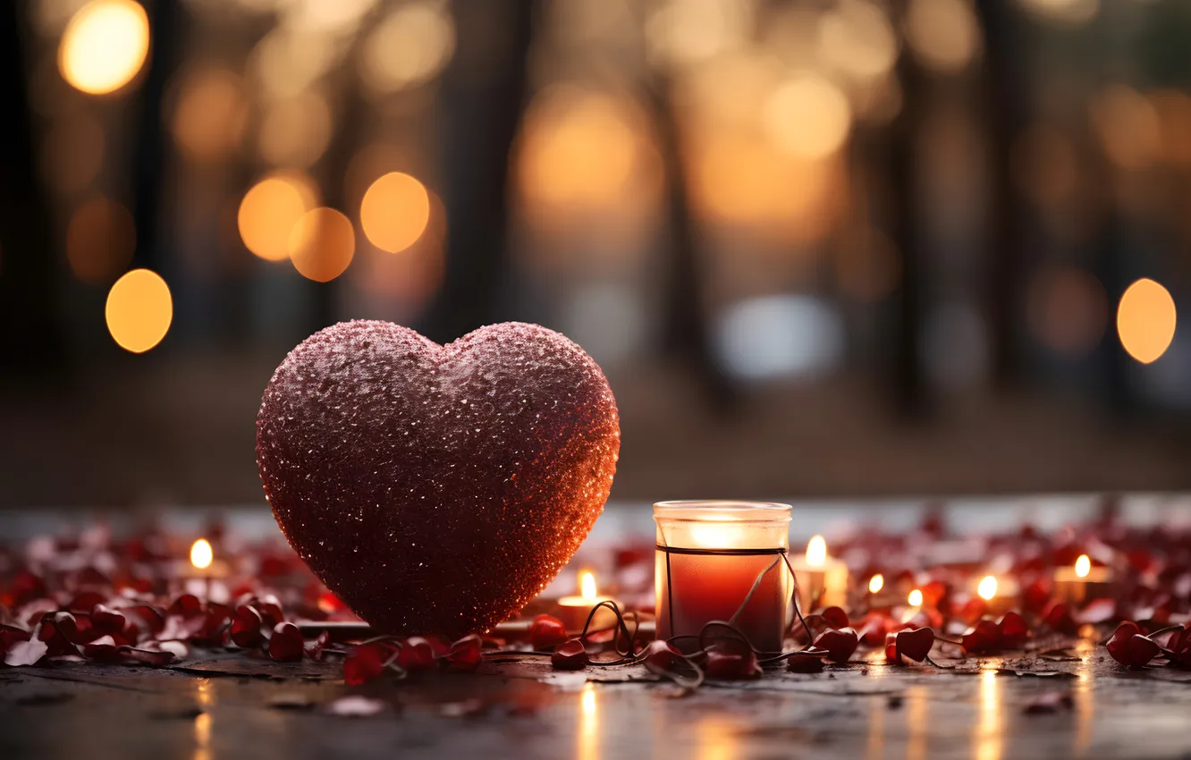 Фото обои любовь, романтика, сердце, red, love, happy, День святого Валентина, heart