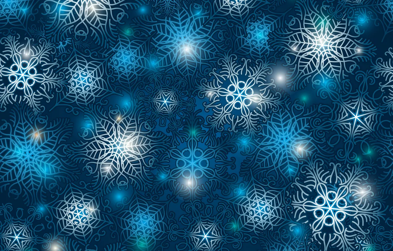 Фото обои снежинки, узоры, точки, переплетение