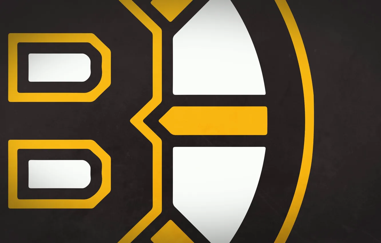 Фото обои белый, желтый, знак, черный, значок, медведь, эмблема, Бостон