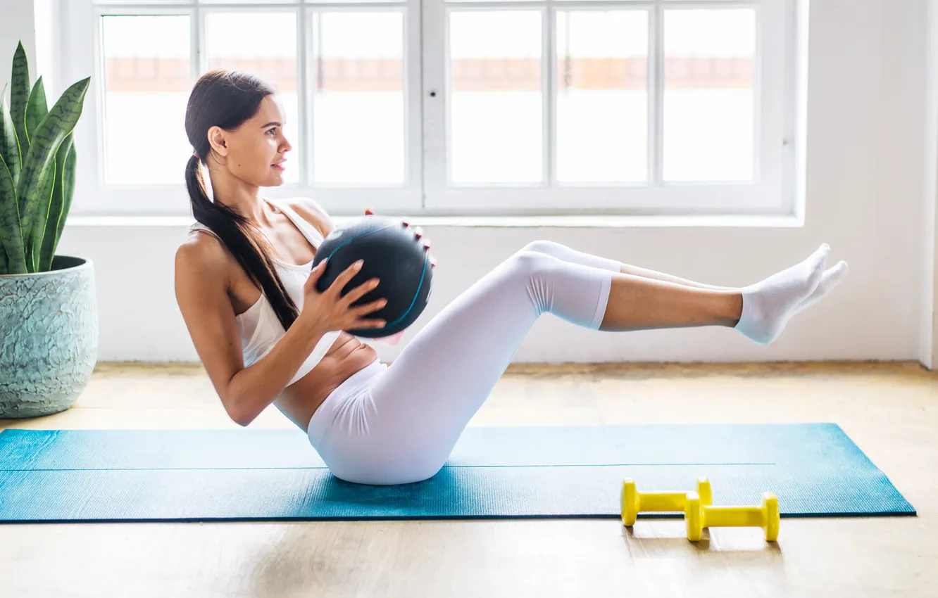 Фото обои gym, leggings, buttock, woman fitness, activewear, woman exercises, woman streching, woman workout