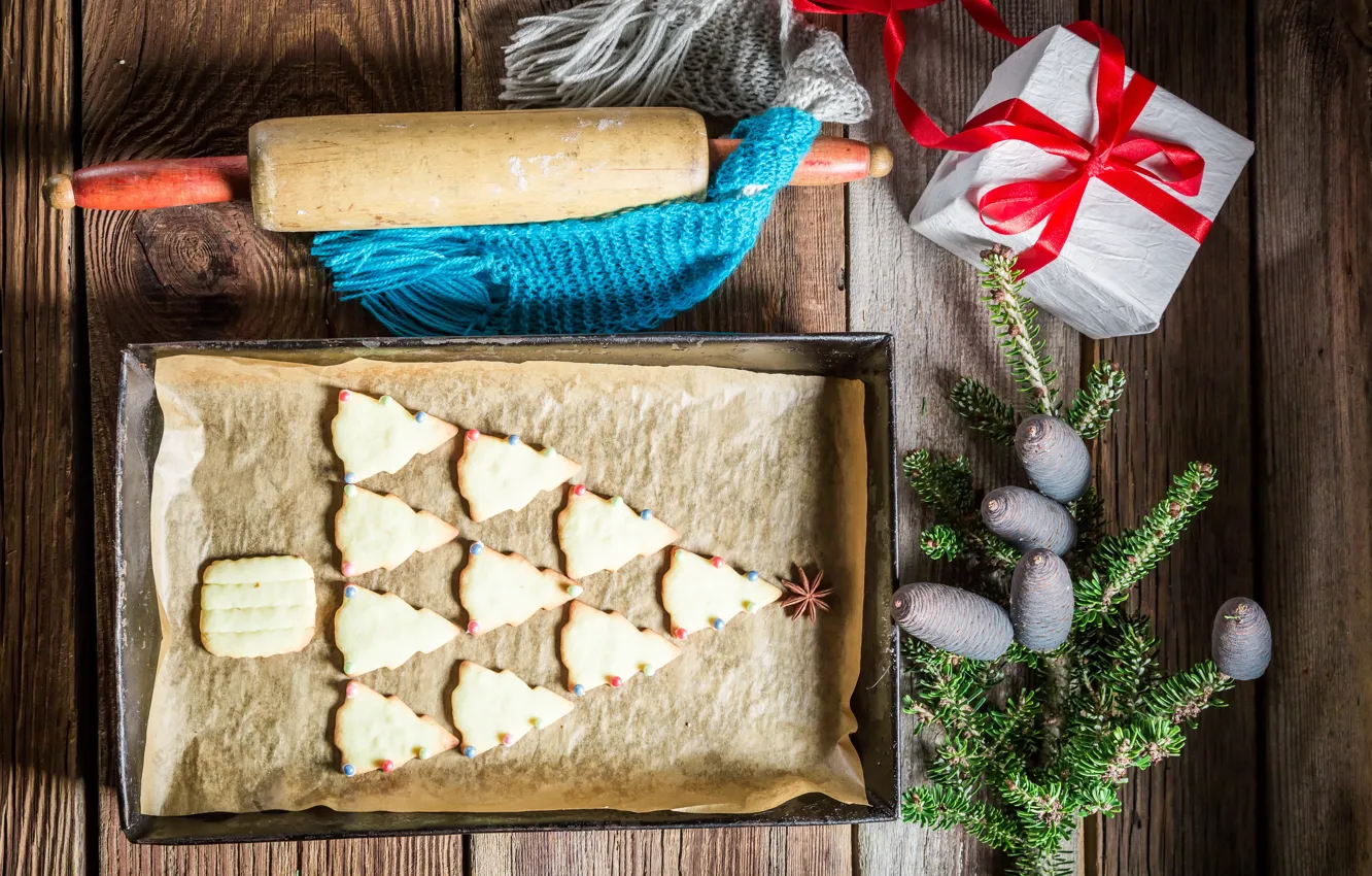 Фото обои печенье, Рождество, Новый год, Christmas, cookies, decoration, Merry