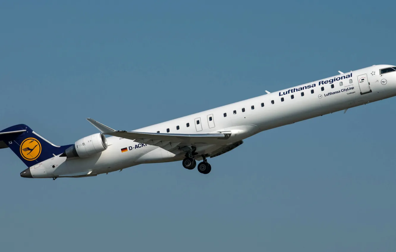Фото обои Lufthansa, Bombardier, CRJ-900