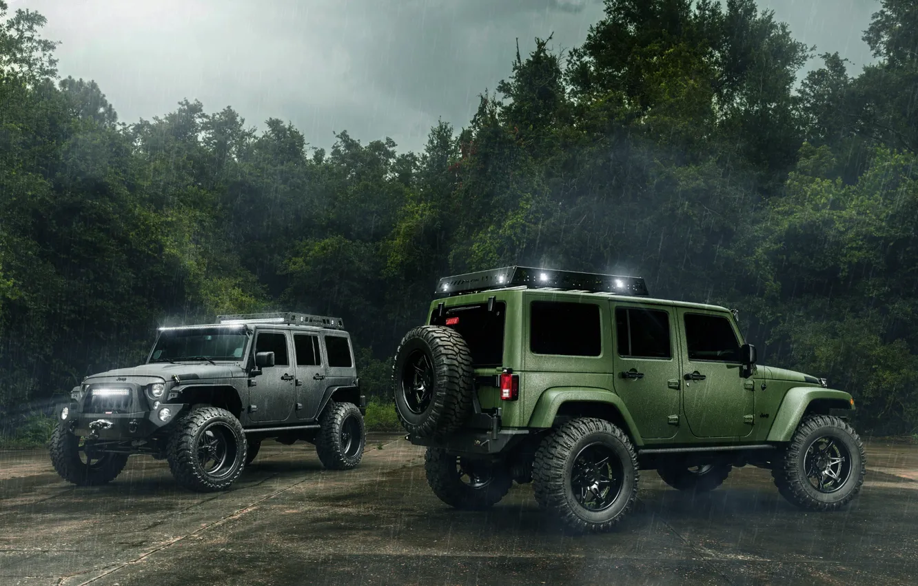 Jeep Wrangler Rubicon на бездорожье