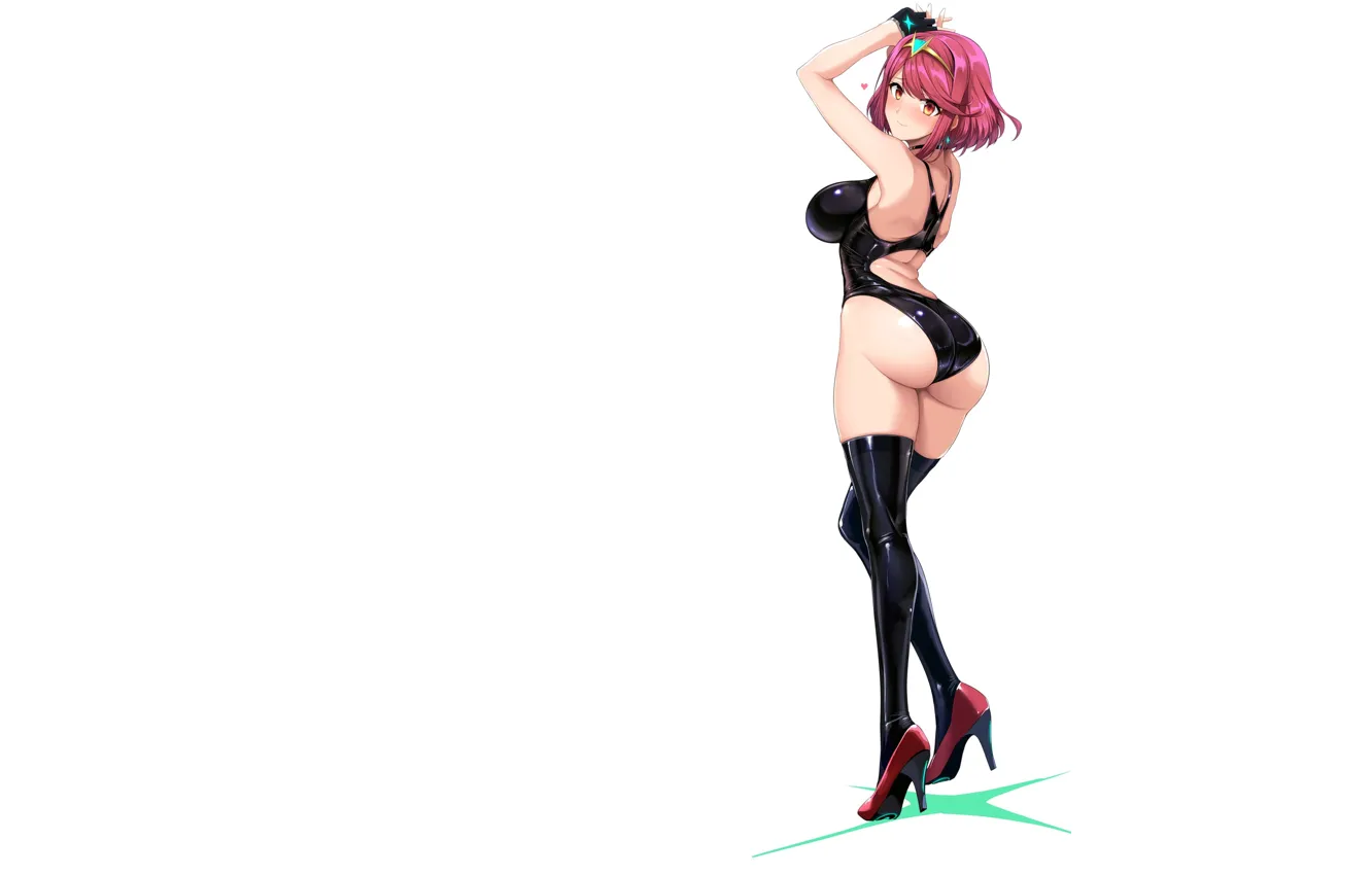 Фото обои girl, hot, sexy, ass, pink hair, anime, pretty, butt