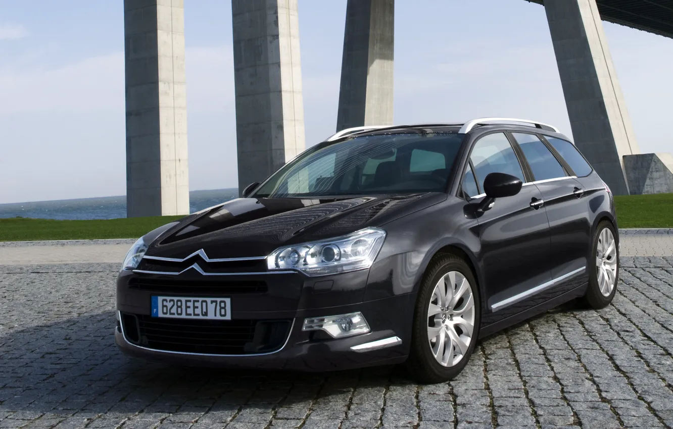 Фото обои черный, Citroen, Break