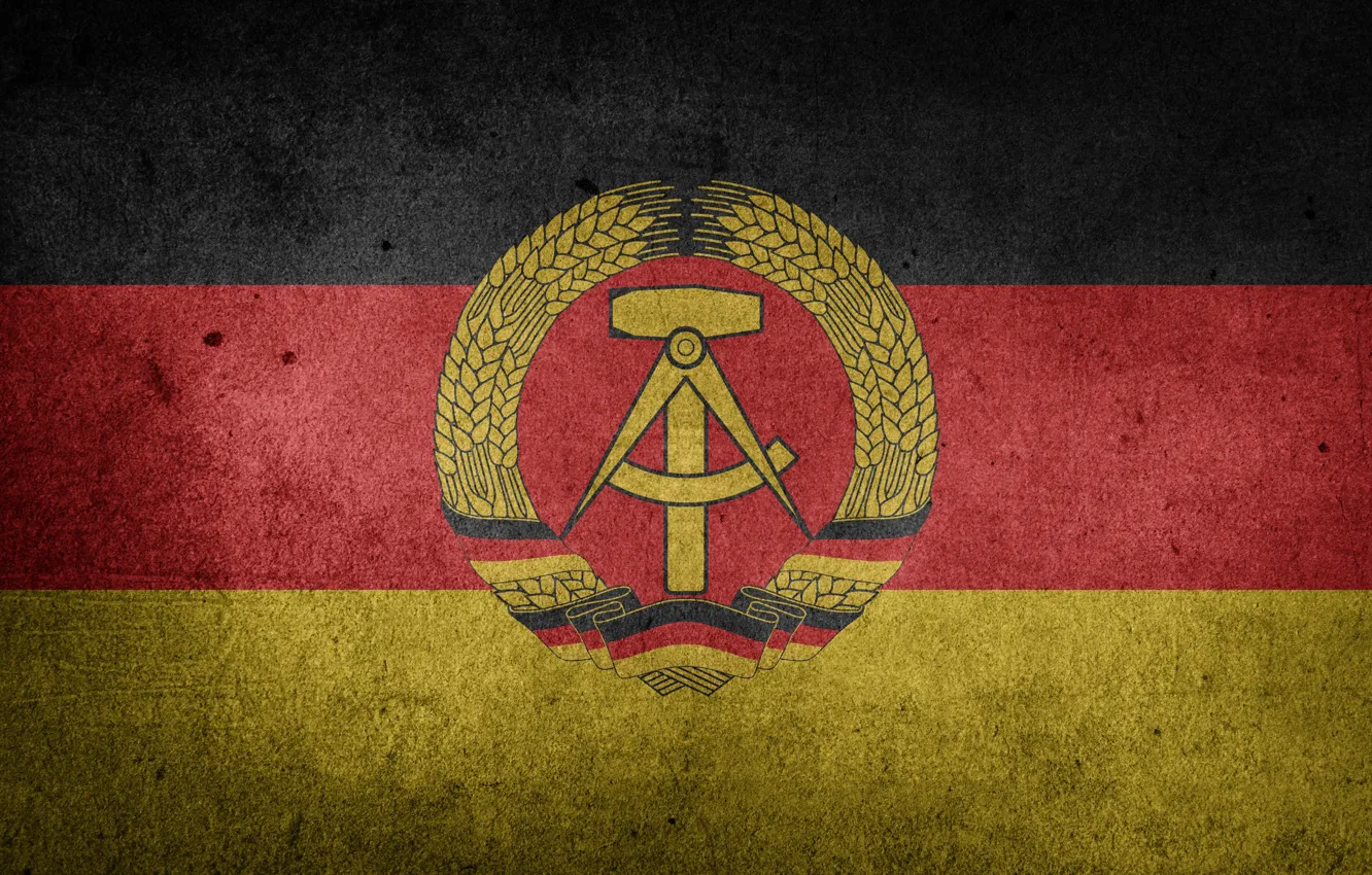 Фото обои Германия, Флаг, Deutschland, Flag, ГДР, Германская демократическая республика