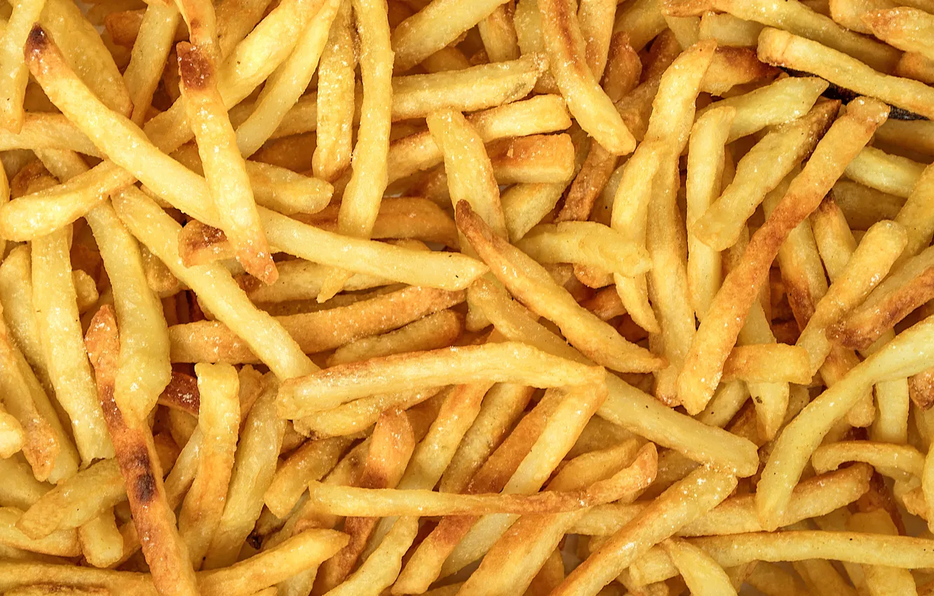 Фото обои yellow, fried, potatoes, french fries