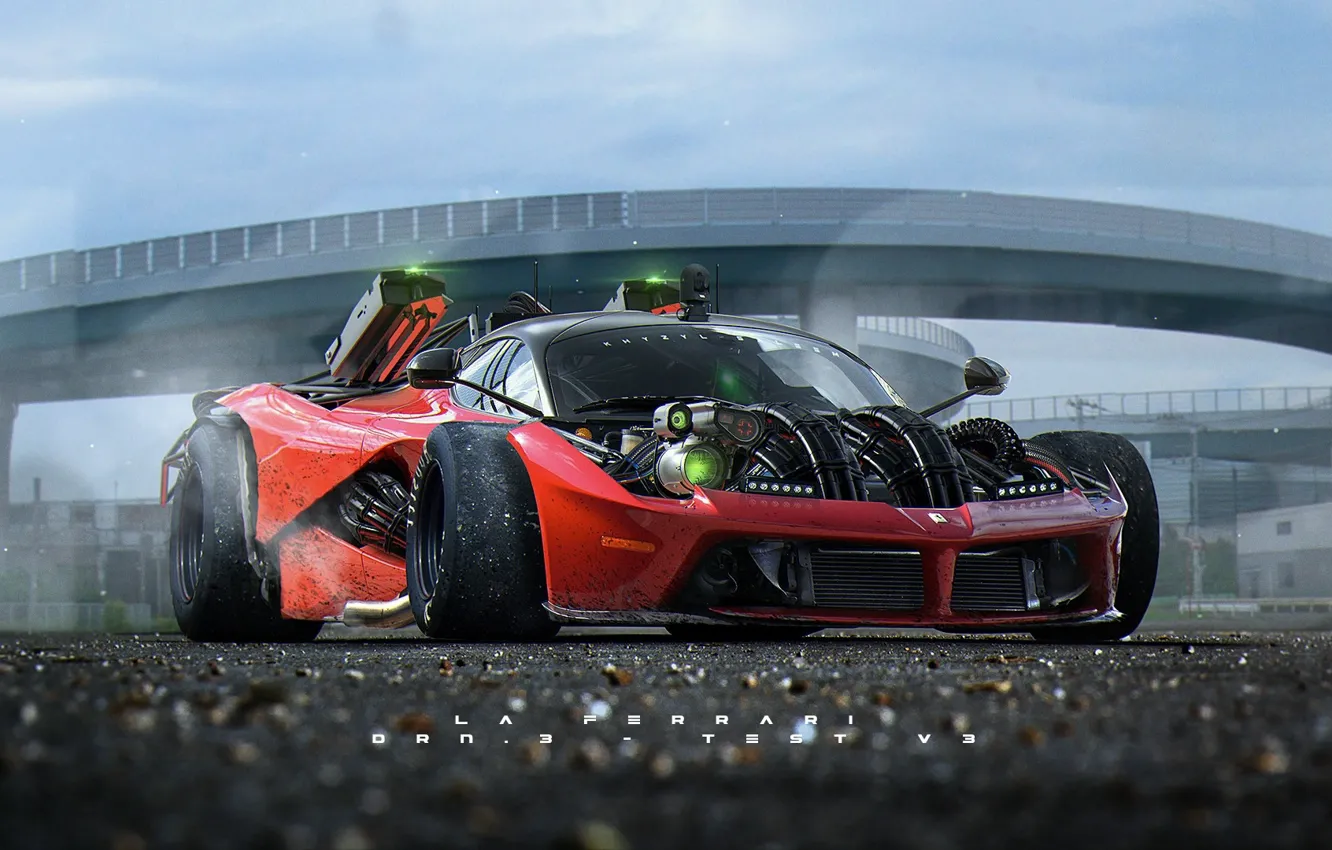 Фото обои машина, игра, гонки, Khyzyl Saleem, Ghost Games, Live To Offend - La Ferrari