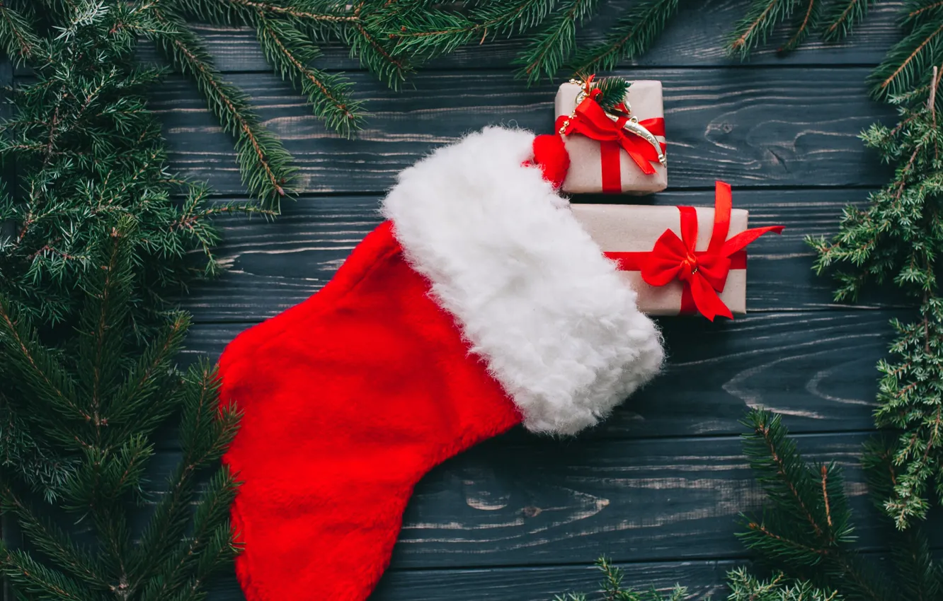 Фото обои украшения, Новый Год, Рождество, подарки, Christmas, wood, New Year, gift