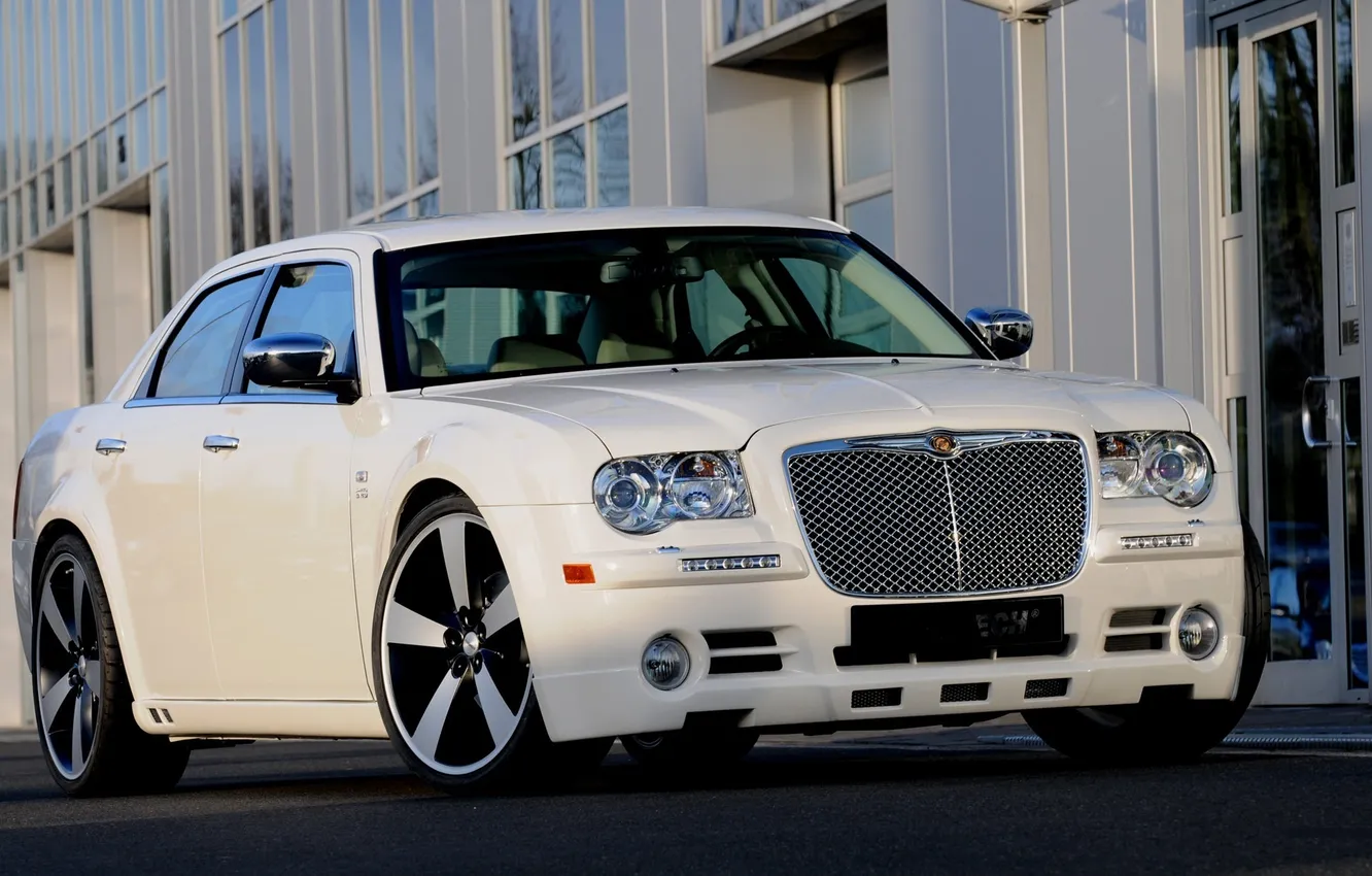 Фото обои Chrysler, white, 300C, Sedan, Startech
