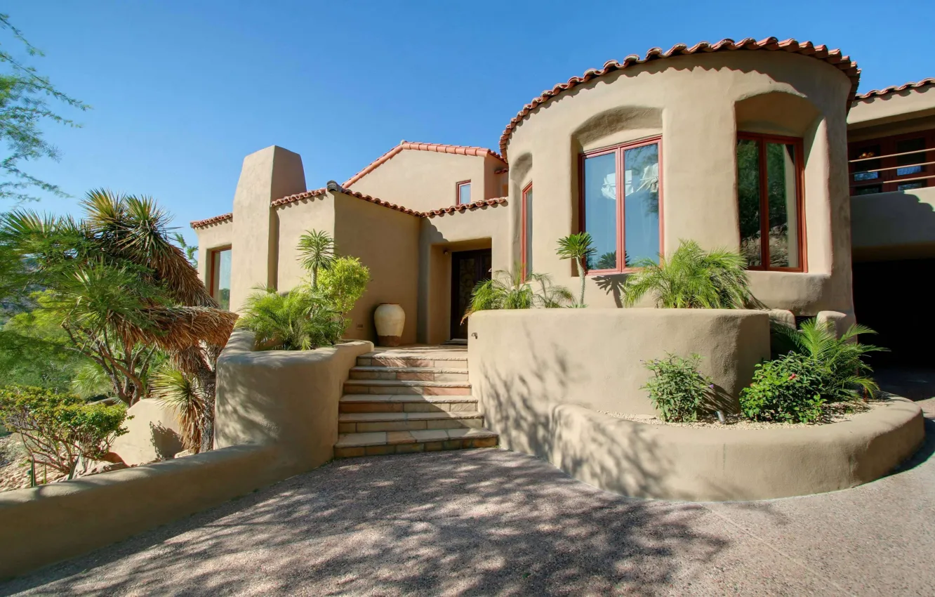 Фото обои дом, стиль, вилла, house, архитектура, Arizona, экстерьер