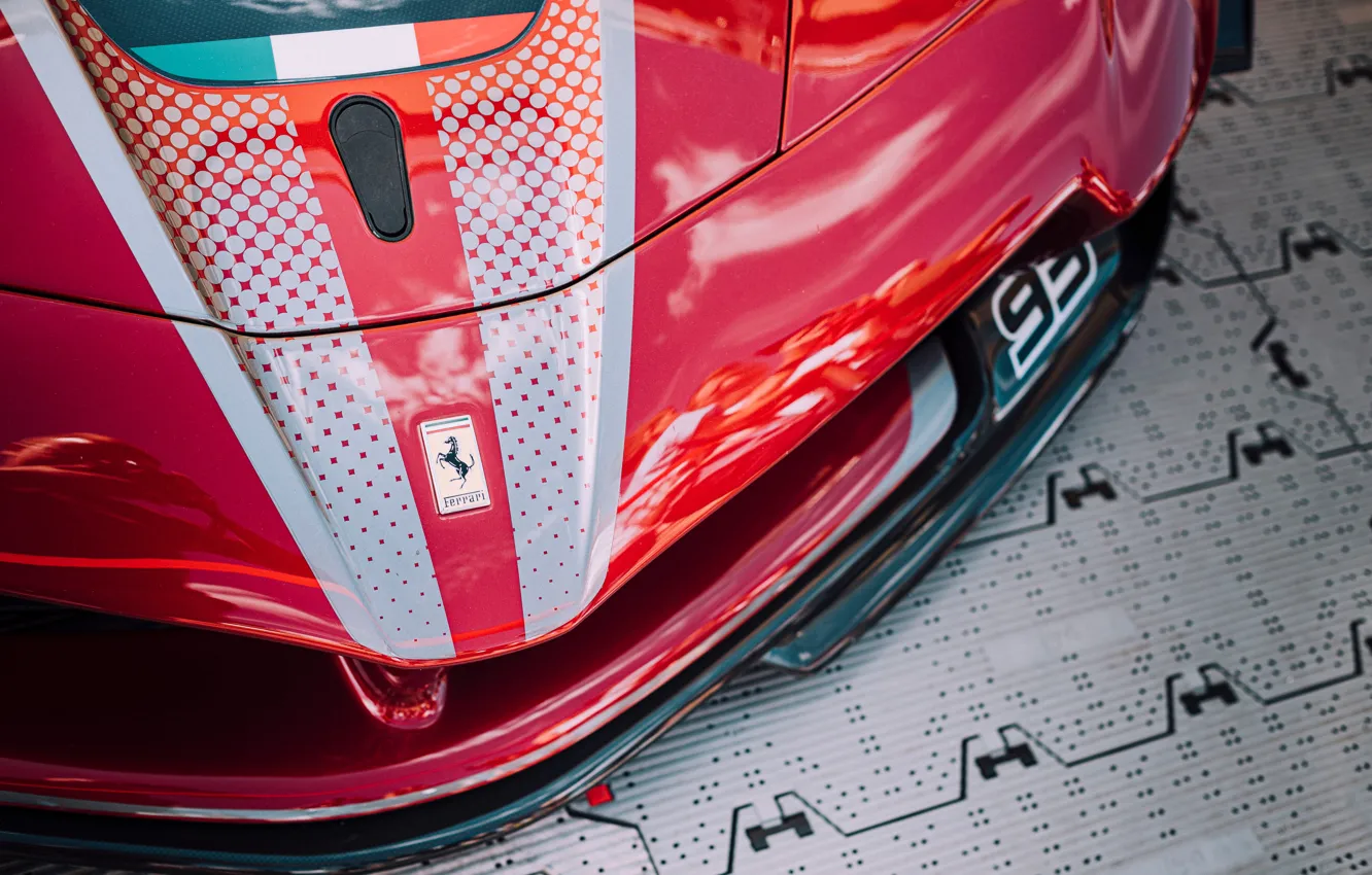 Фото обои Red, Super Car, Ferrari FXXK Evo