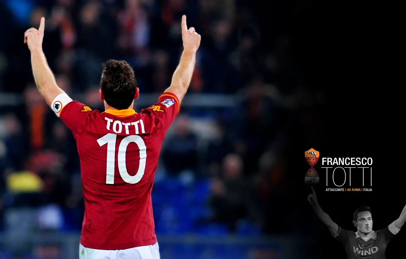 Фото обои football, AS Roma, Francesco Totti