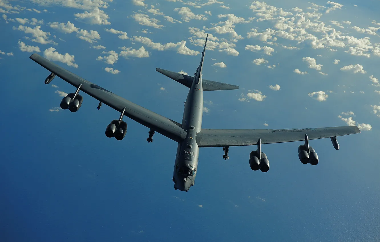 Фото обои Boeing, бомбардировщик, стратегический, тяжёлый, B-52, Stratofortress