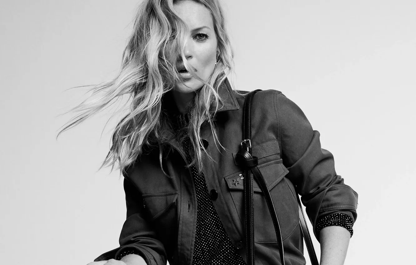 Фото обои взгляд, поза, модель, фигура, прическа, Кейт Мосс, Kate Moss, hair