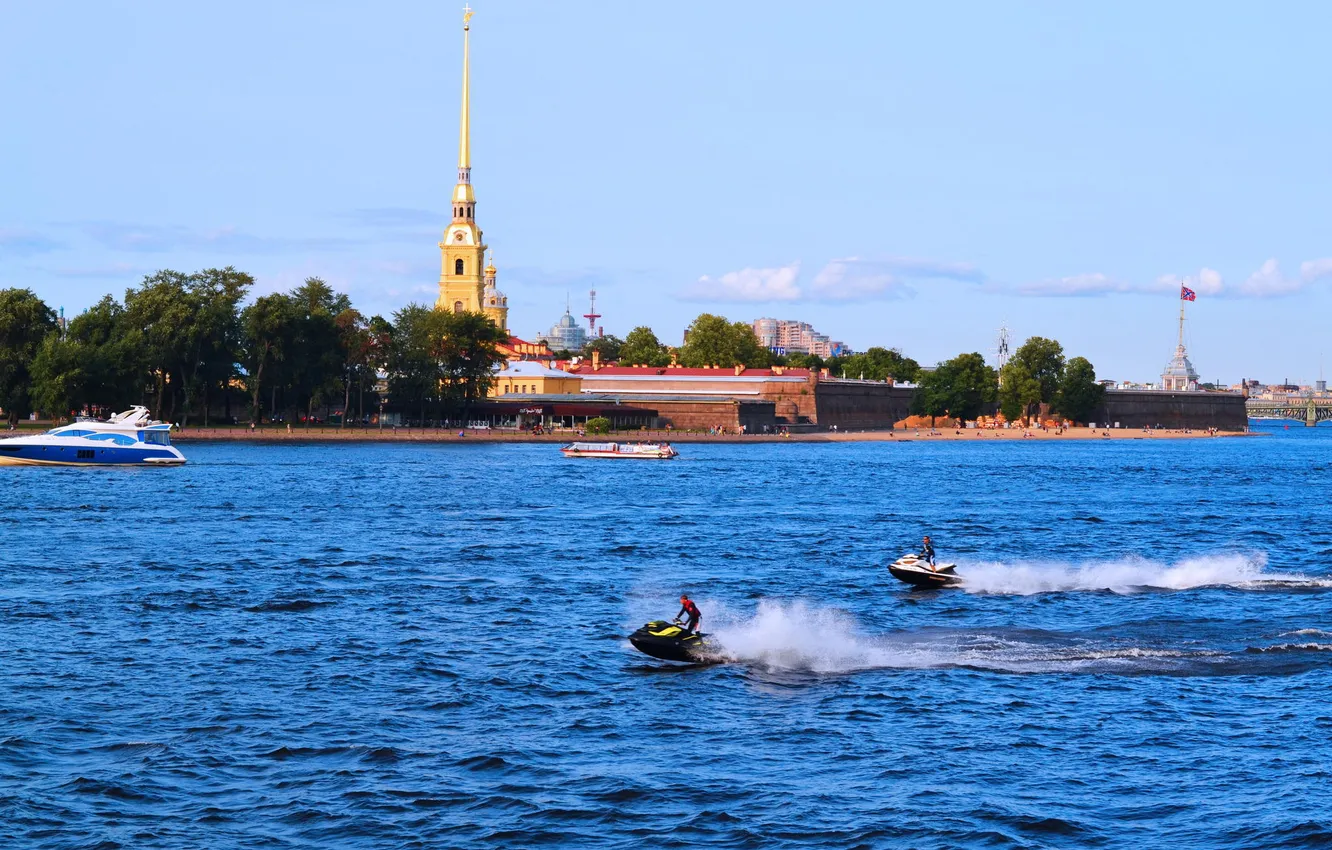 Фото обои река, Питер, Санкт-Петербург, Россия, Russia, спб, нева, St. Petersburg