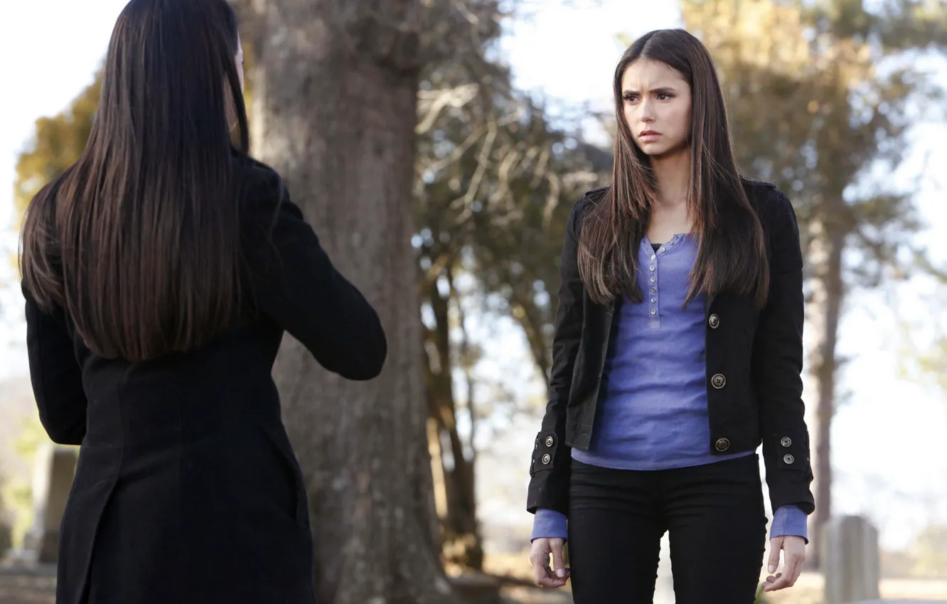 Фото обои девушка, Nina Dobrev, Нина Добрев, The Vampire Diaries, Елена, Дневники вампира