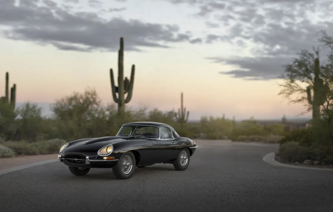 Фото обои Roadster, Jaguar, E-Type, Series, 1966, 1 4.2-Litre