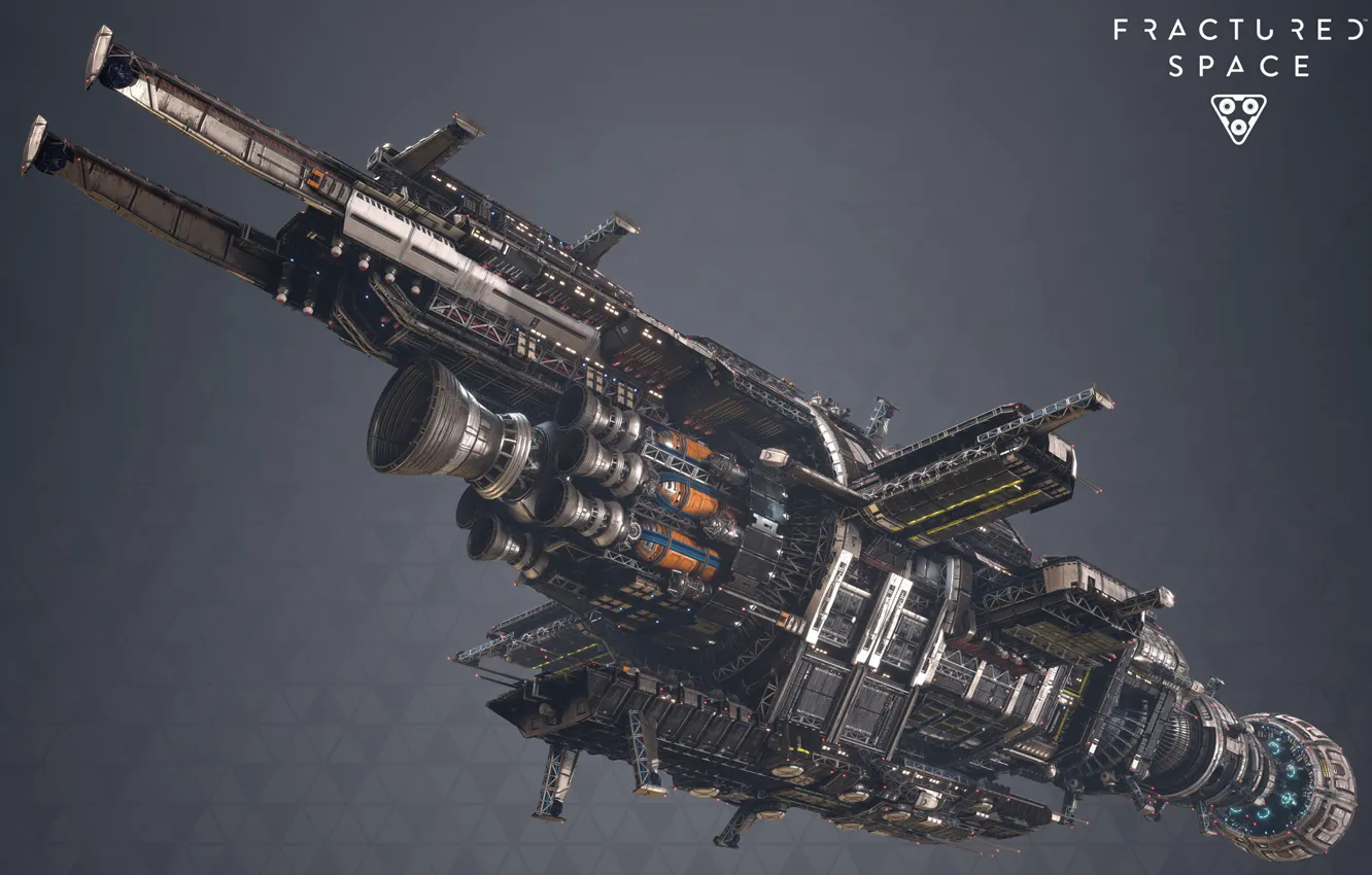 Фото обои транспорт, корабль, борт, Fractured Space, USR Ghost