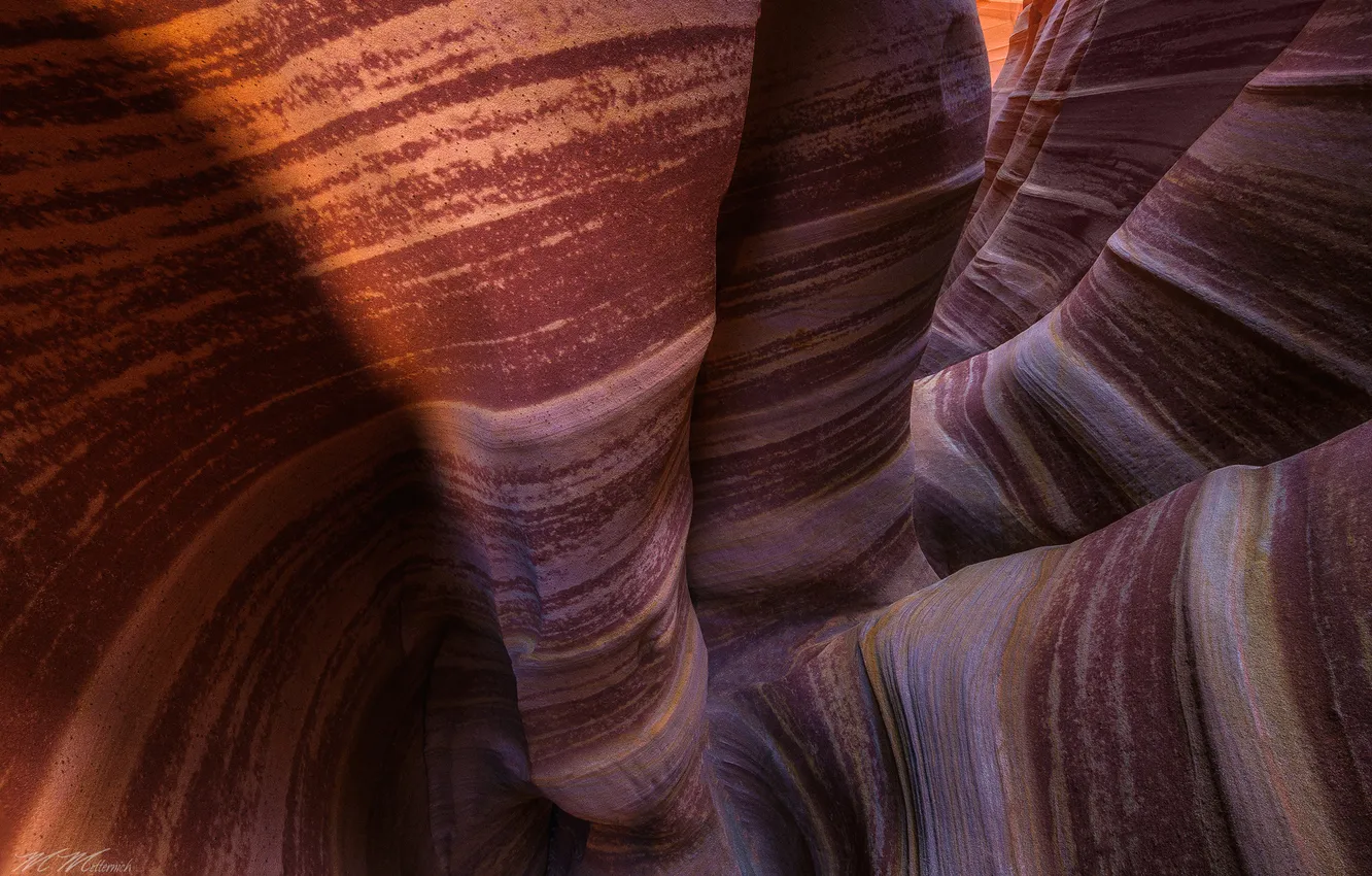 Фото обои линии, скалы, узоры, текстура, Колорадо, каньон, Юта, США