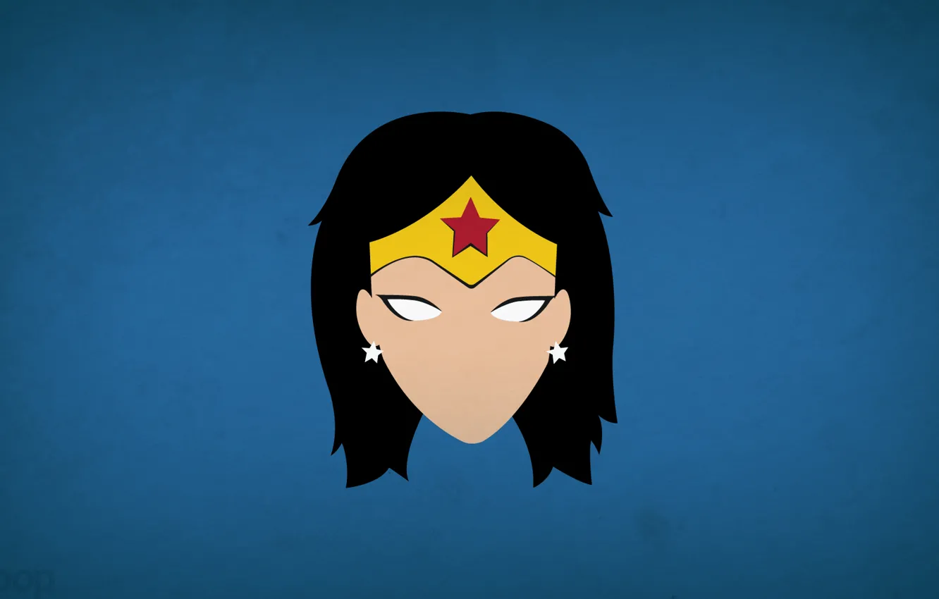Фото обои минимализм, Wonder Woman, DC Comics, blo0p