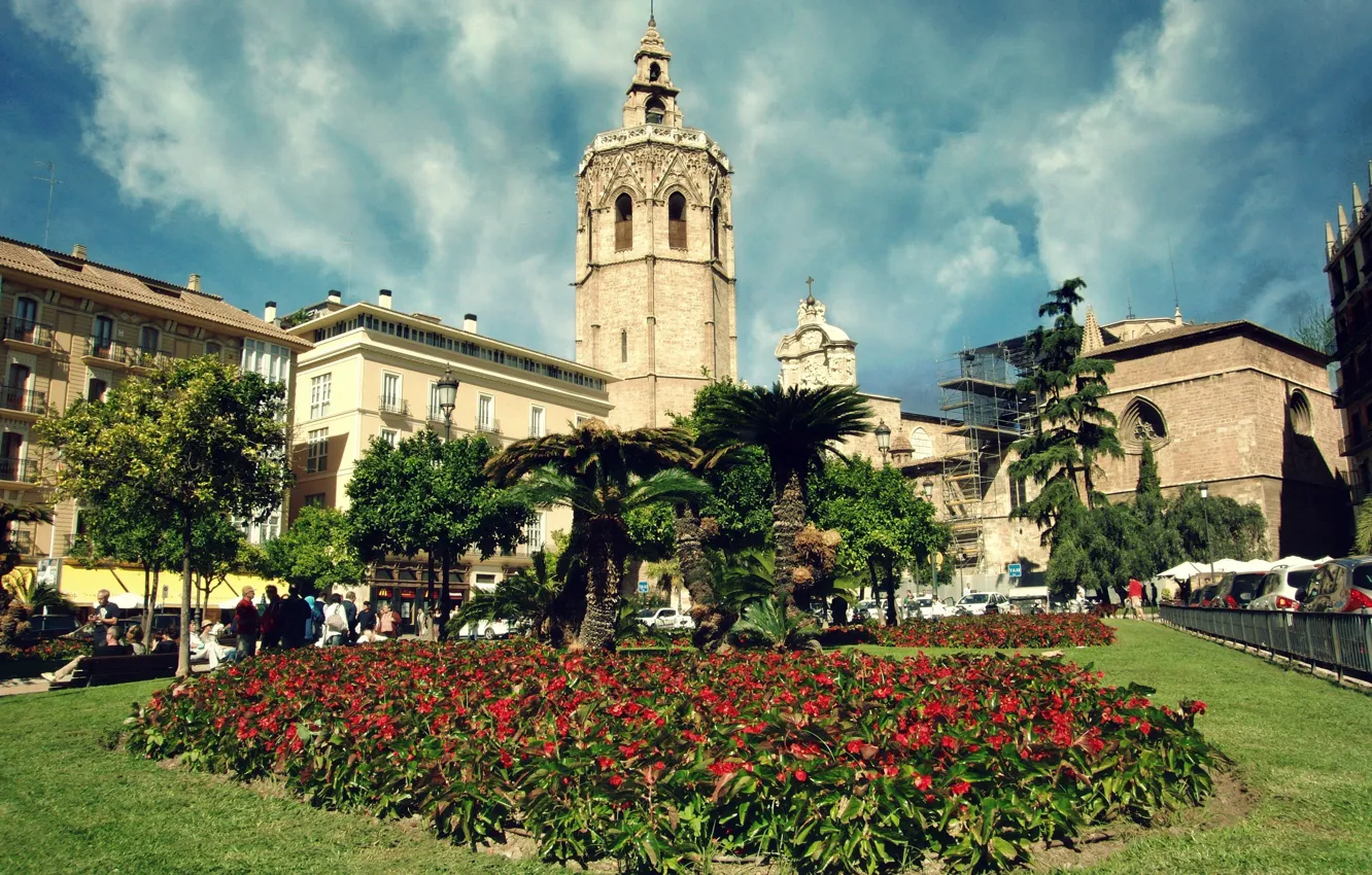 Фото обои SPAIN, SKY, CHURCH, VALENCIA, AMVC, CATEDRAL