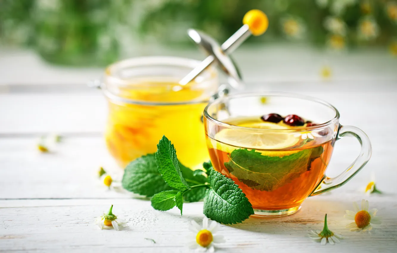 Фото обои чай, мед, травы, душистый, Nyuraus
