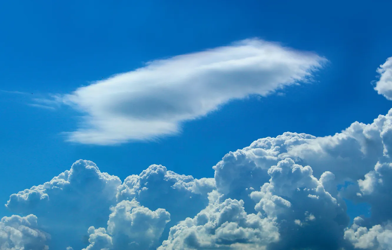Фото обои white, sky, cloud