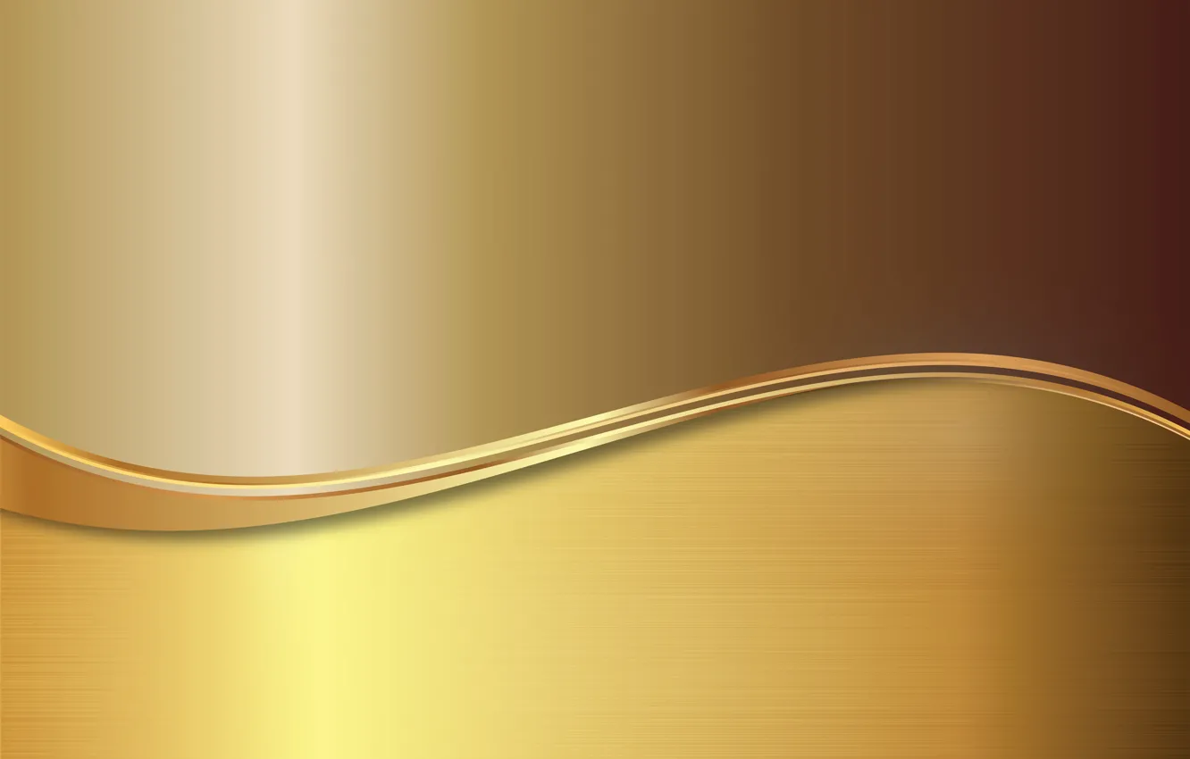Фото обои металл, золото, vector, metal, plate, golden, background, steel