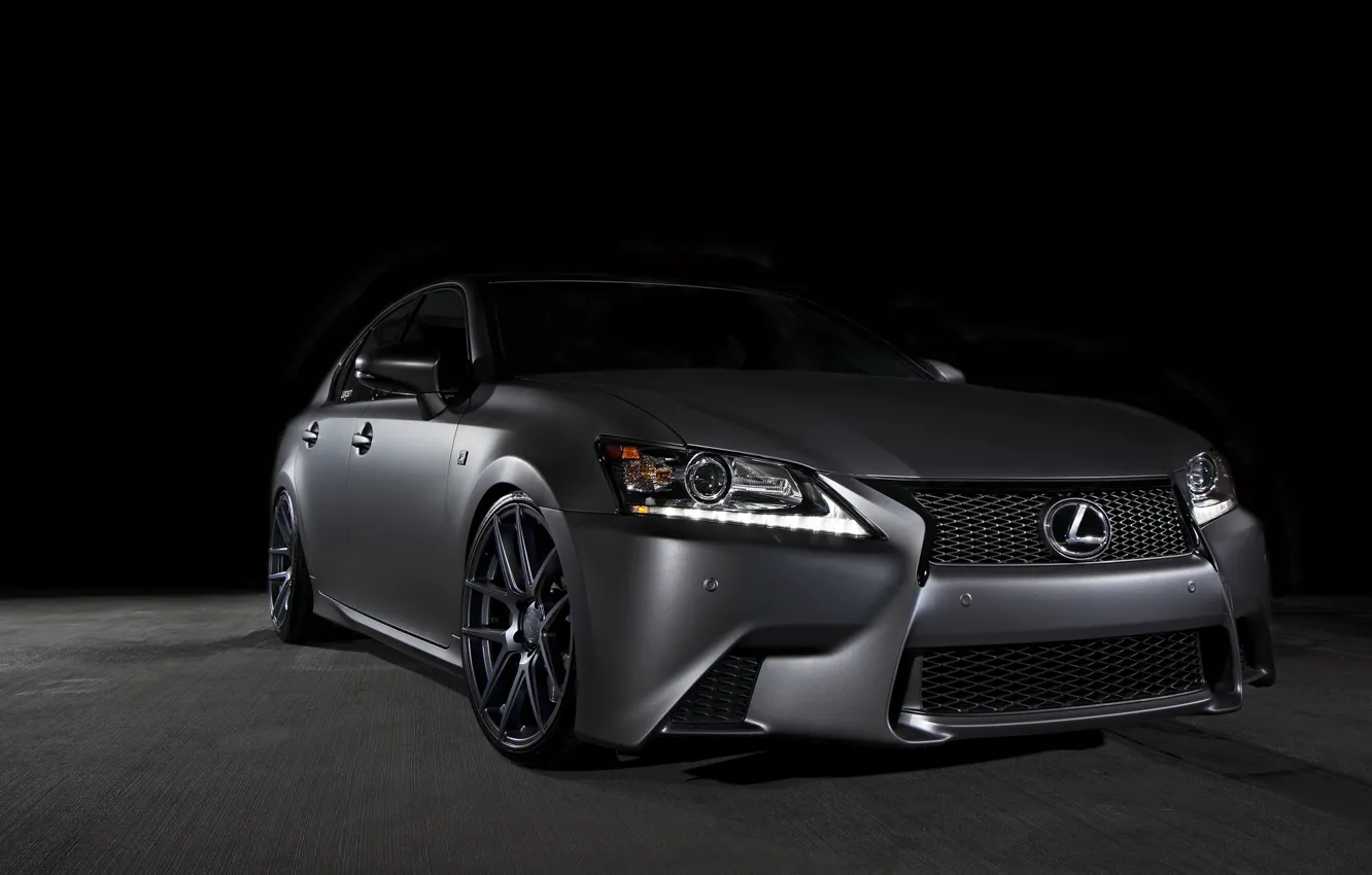 Фото обои Lexus, Sport, GS F, Matte Gunmetal