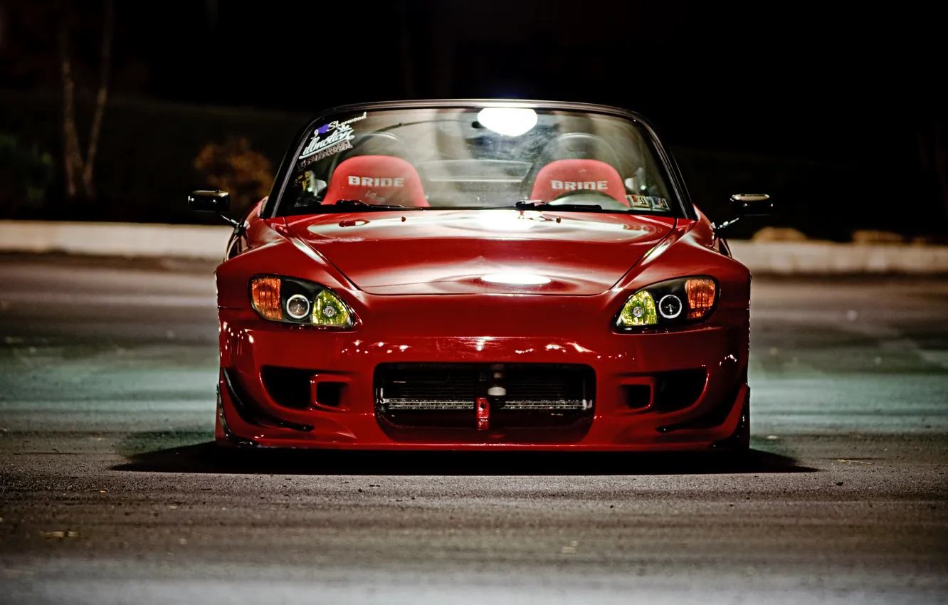 Фото обои red, honda, s2000