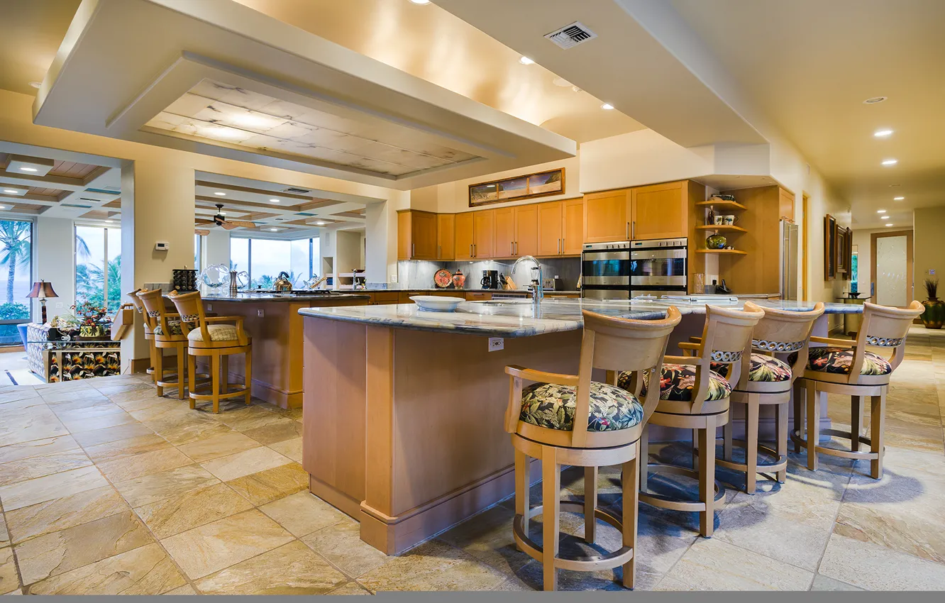 Фото обои home, luxury, hawaii, kitchen, maui