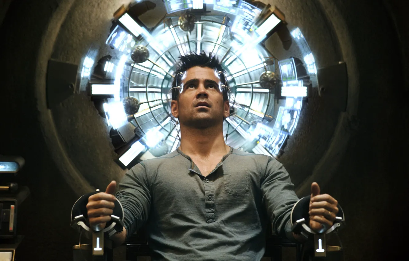 Фото обои фантастика, кадр, боевик, Колин Фаррелл, Colin Farrell, Total Recall, Вспомнить всё