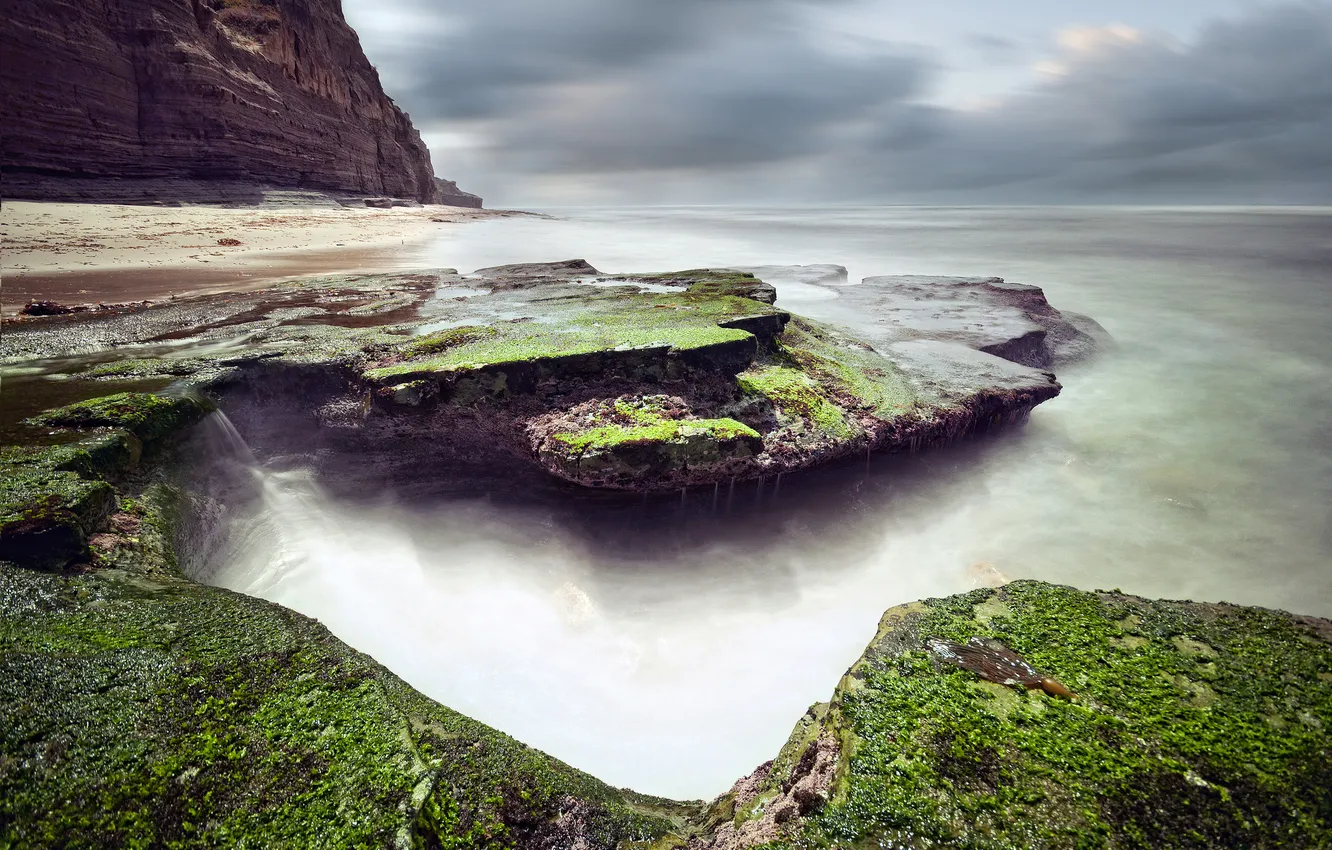 Фото обои море, природа, камни, скалы