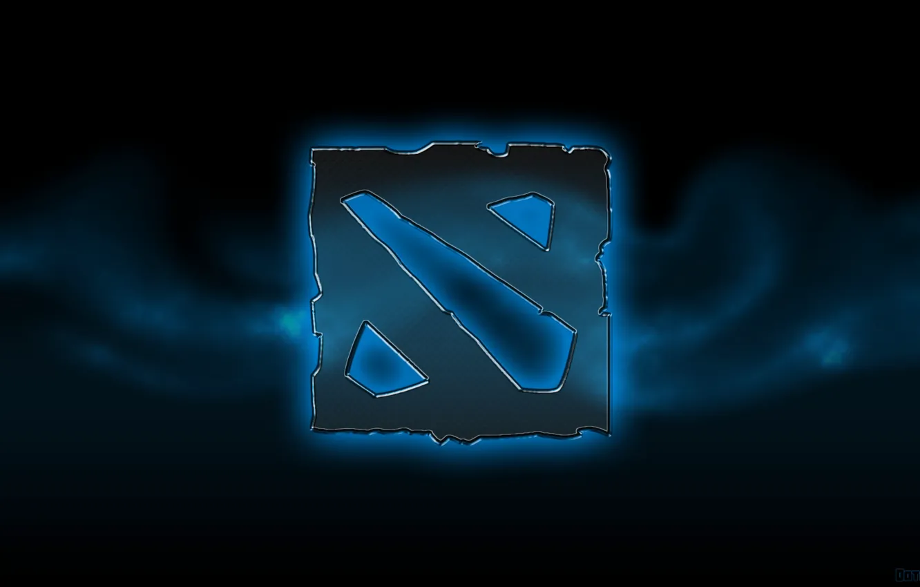 Фото обои фон, камень, логотип, logo, dota 2