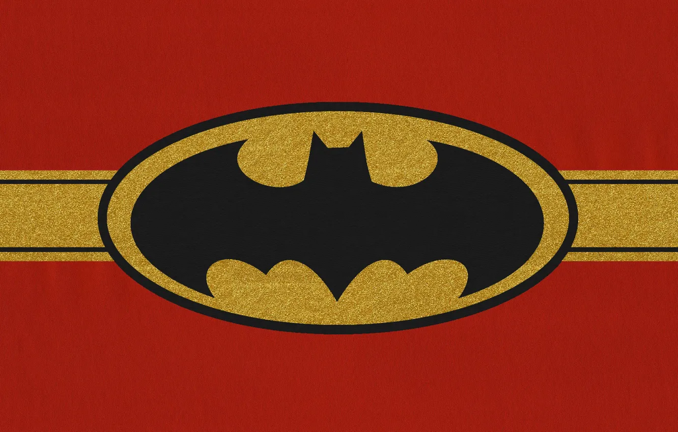 Фото обои batman, red, logo, gold, movie