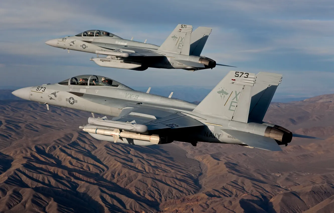 Фото обои Boeing, США, ВМС США, Гроулер, Boeing EA-18G Growler, Carrier-based electronic warfare aircraft, Палубный самолет радиоэлектронной …