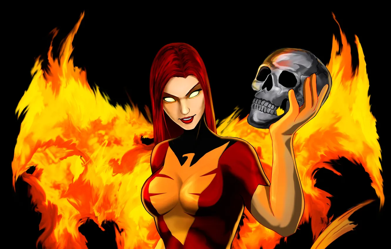 Фото обои X-Men, Jean Grey, Dark Phoenix