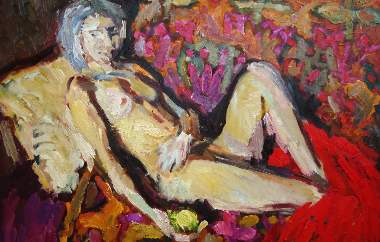 Фото обои груша, Фигура, голая девушка, обнаженная натура, Пётр Петяев