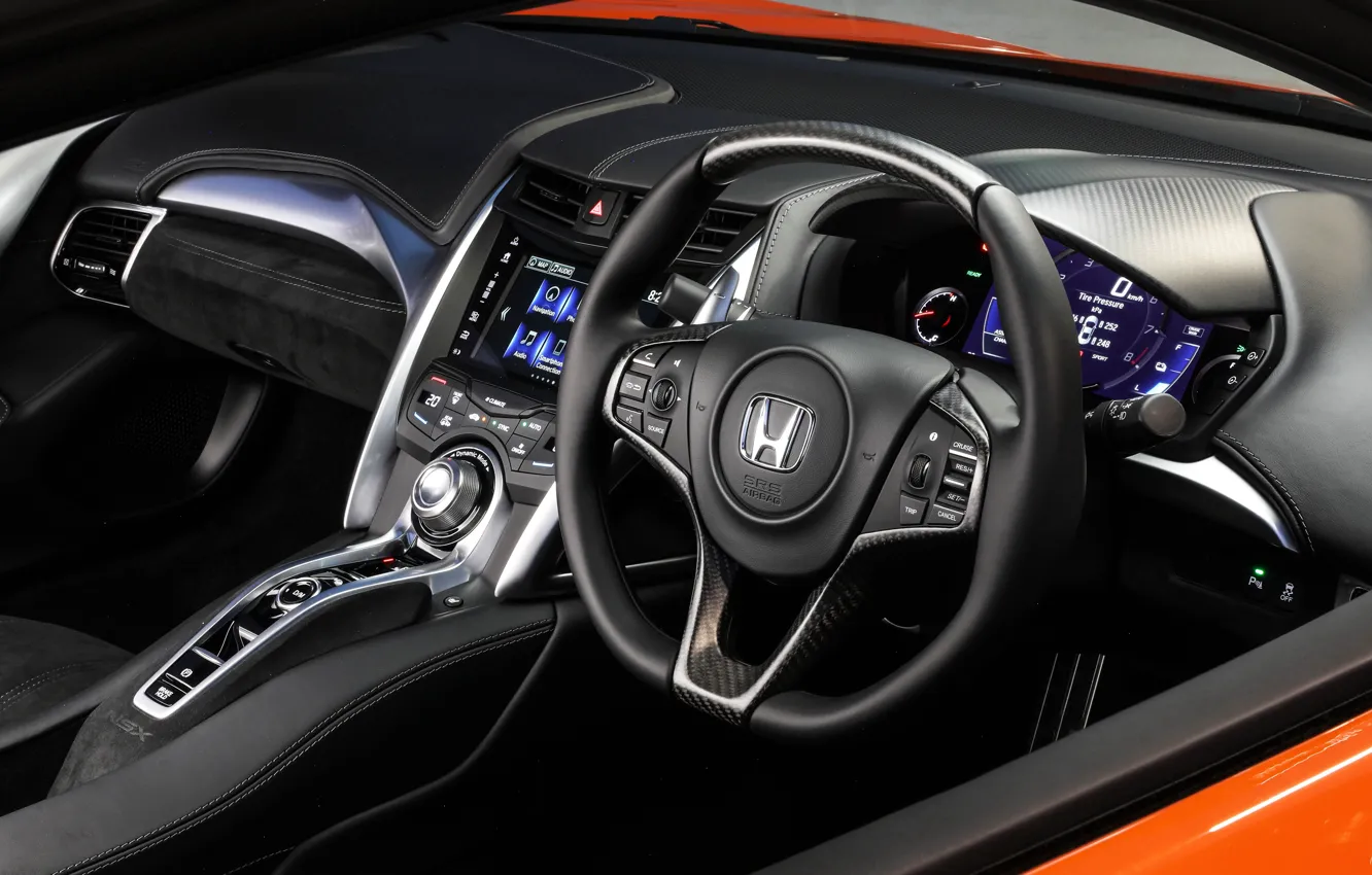 Фото обои Honda, салон, NSX, 2019