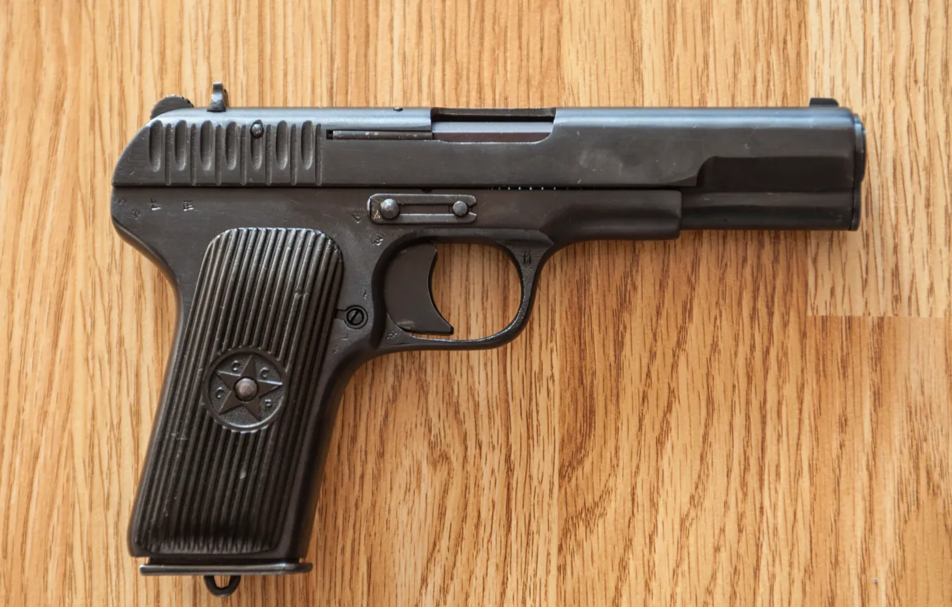 Фото обои пистолет, оружие, самозарядный, Токарева