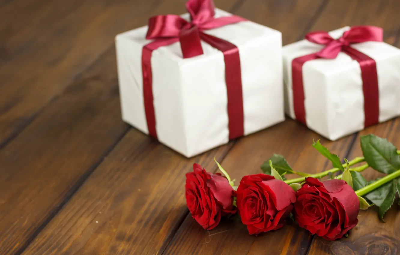 Фото обои цветы, подарок, розы, букет, красные, red, love, flowers