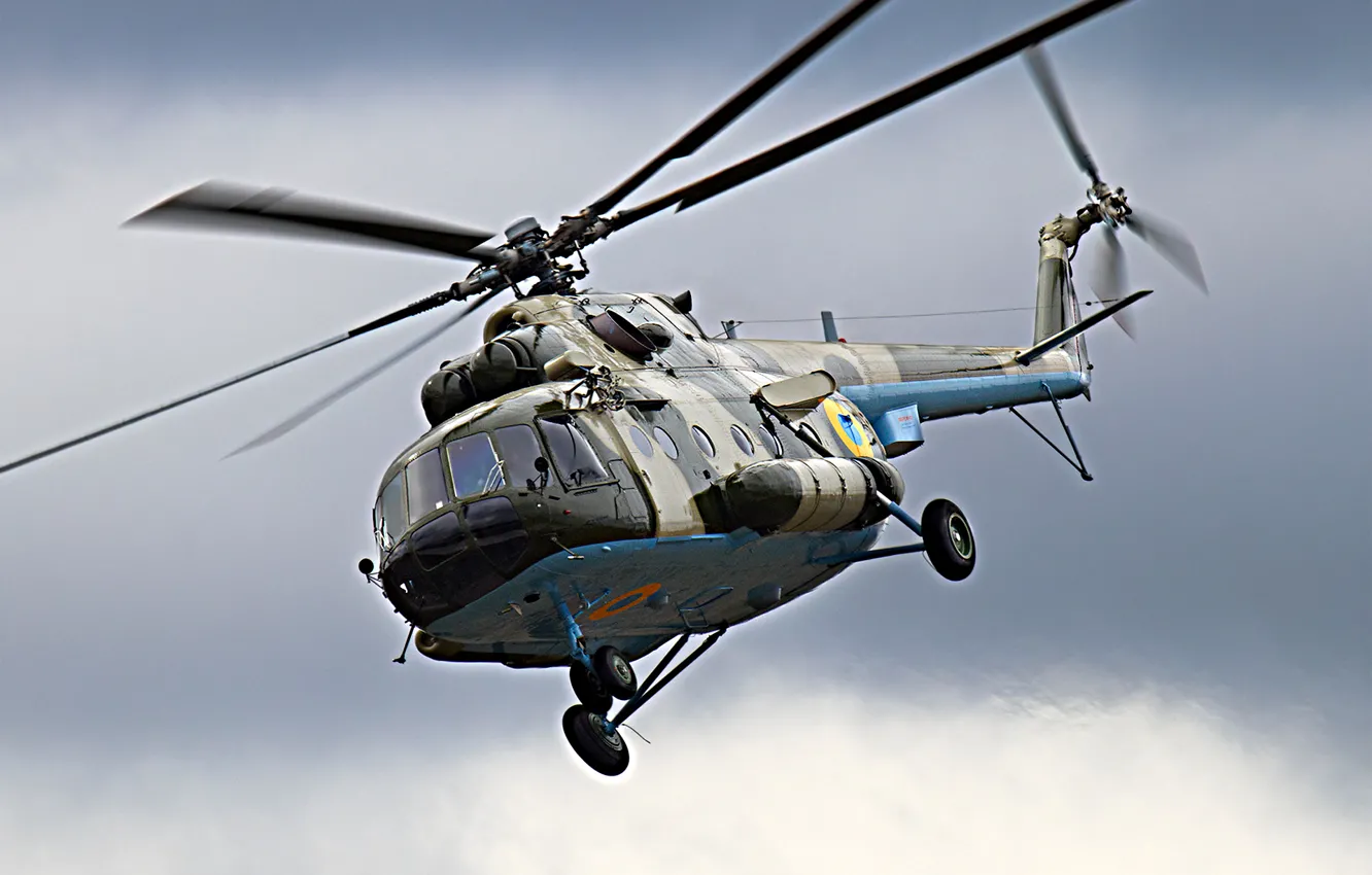 Фото обои вертолет, Украина, лопасти, Ми 8