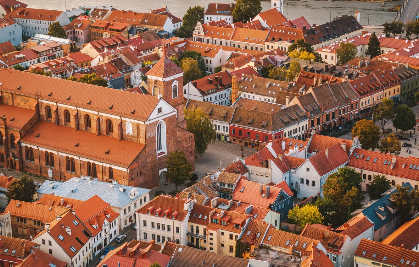 Фото обои город, Lietuva, Kaunas