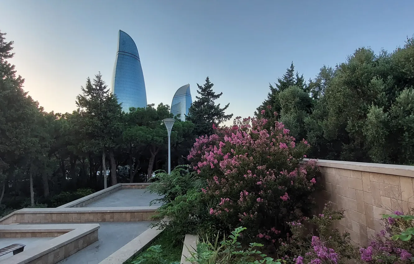 Фото обои Азербайджан, Azerbaijan, Baku, Баку, Нагорный парк