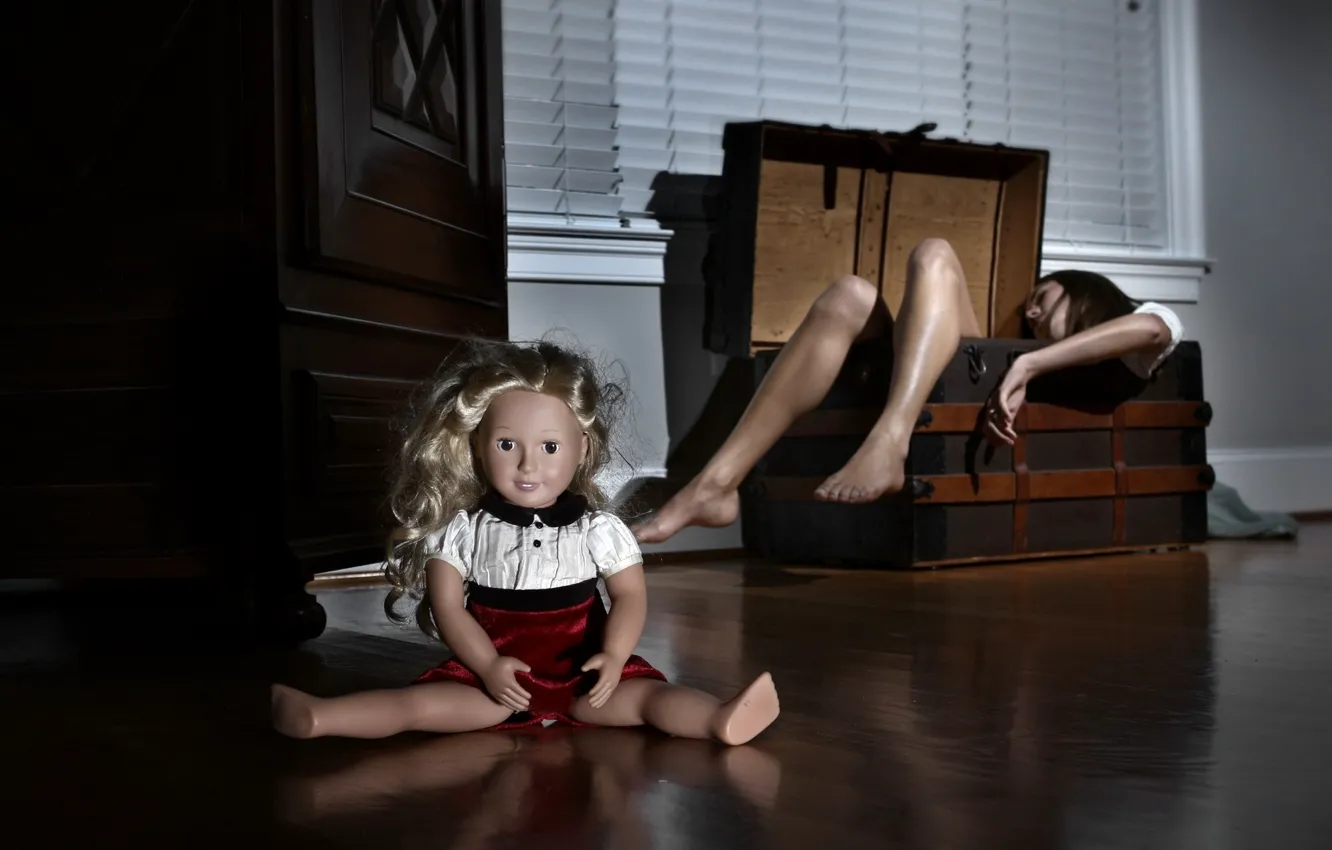 Фото обои девушка, ситуация, bad doll