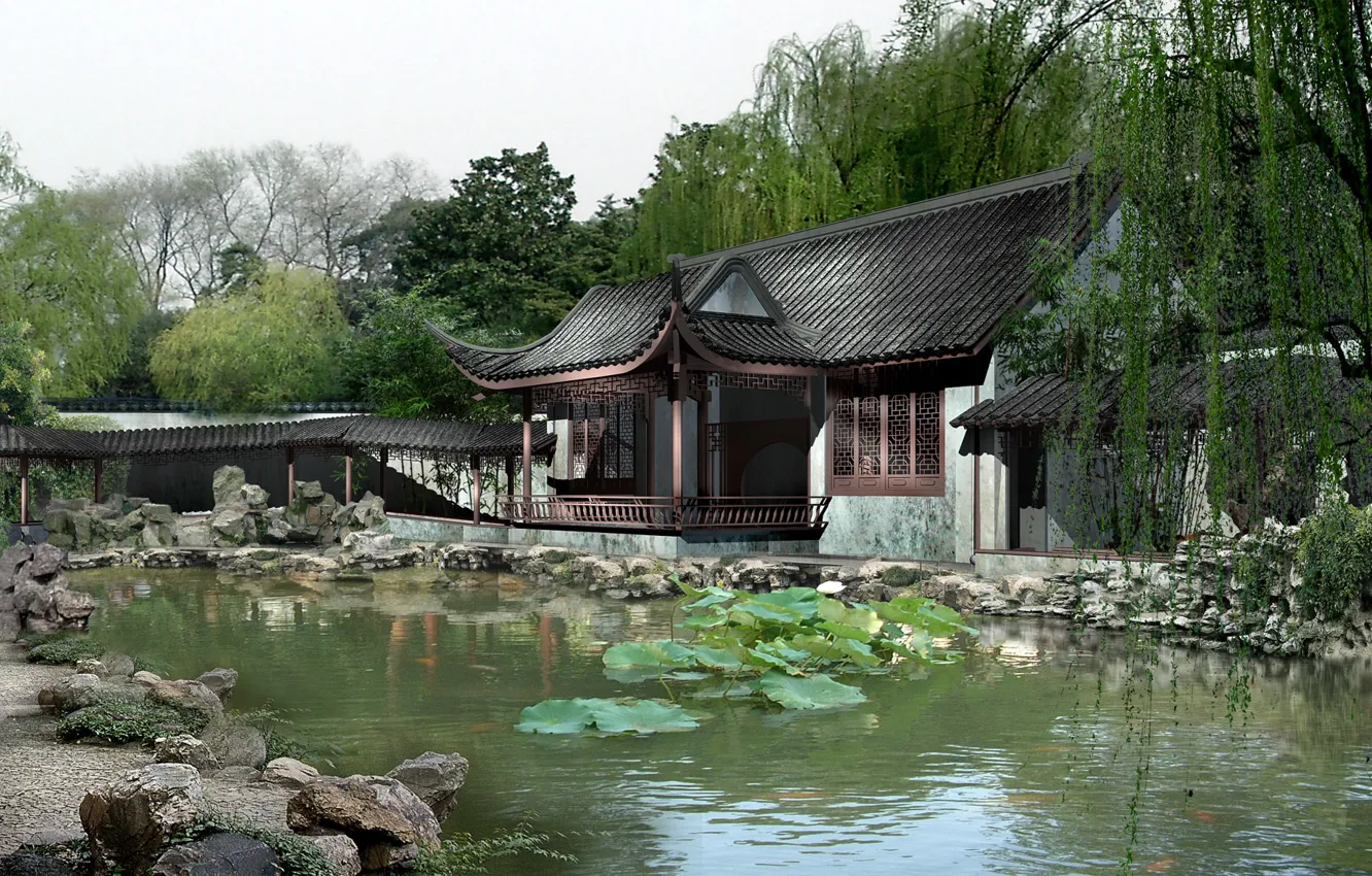 Фото обои city, house