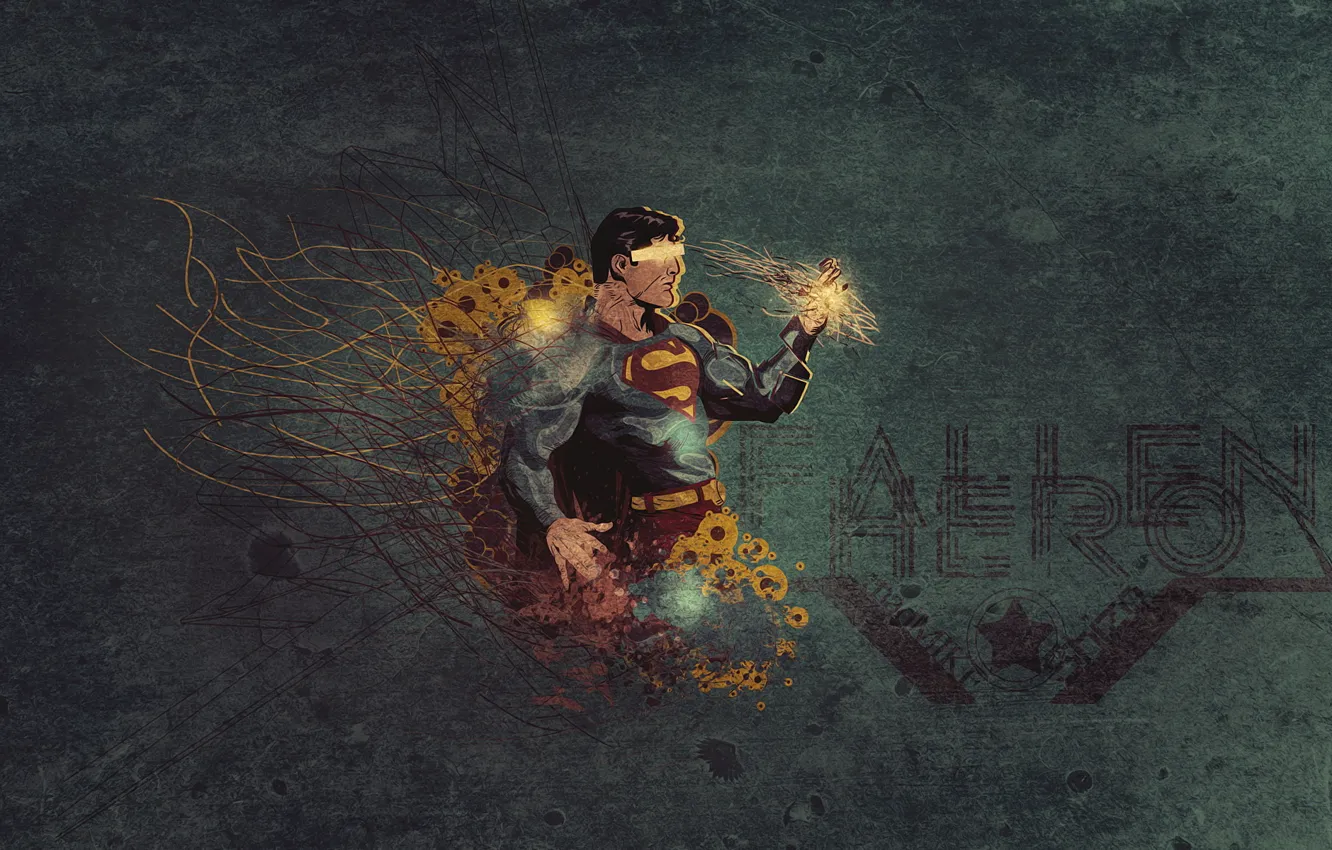 Фото обои текстура, герой, Superman, супермэн